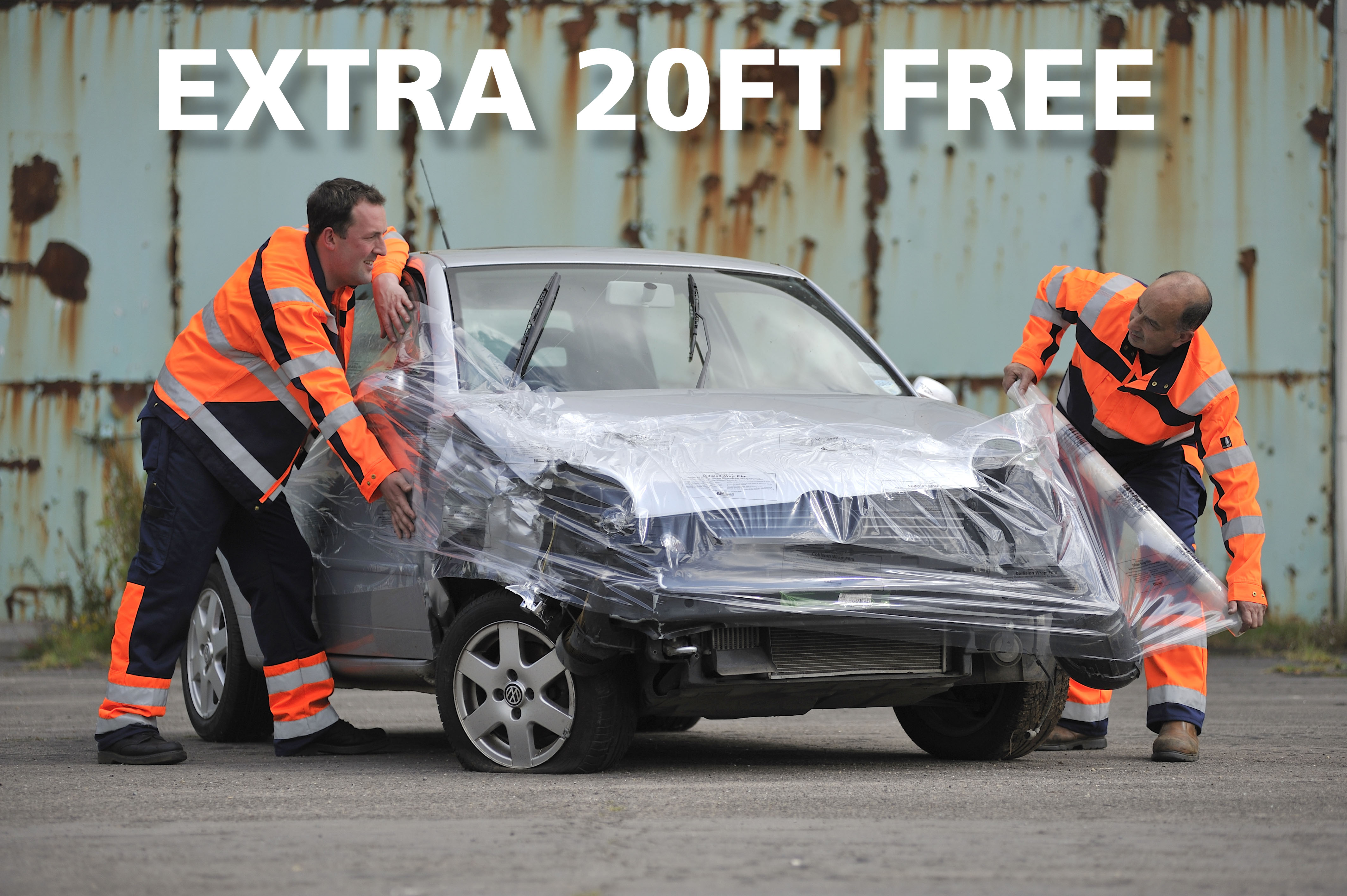 Collision Wrap 30m x 1m Roll + Extra Free 6mtrs